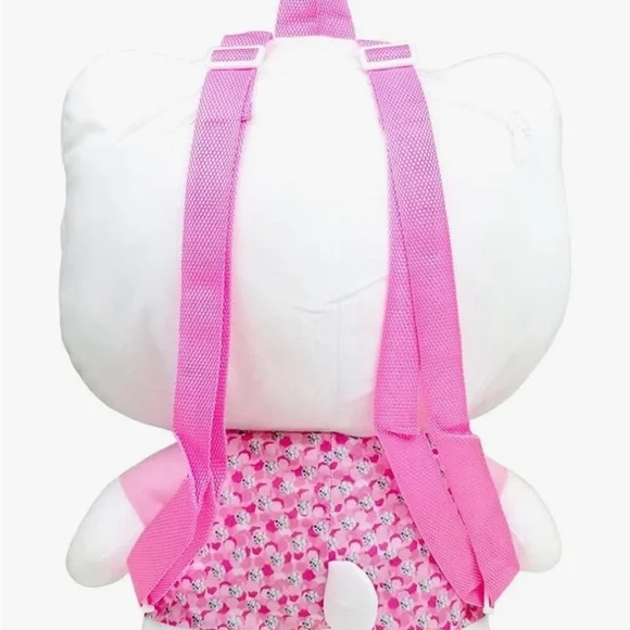 Fast Forward Hello Kitty Pink Plush Backpack New With Tags - Picture 4 of 5